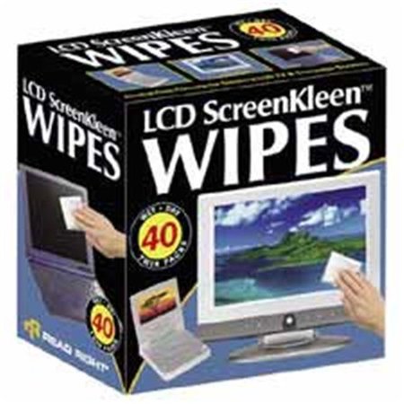 SOUNDWAVE Read-Right  Screen Kleen- Alcohol Free- Wet-Dry Wipes SO1189848